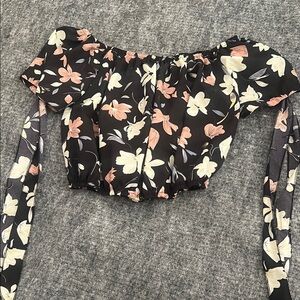 Floral Off-Shoulder Women's Top